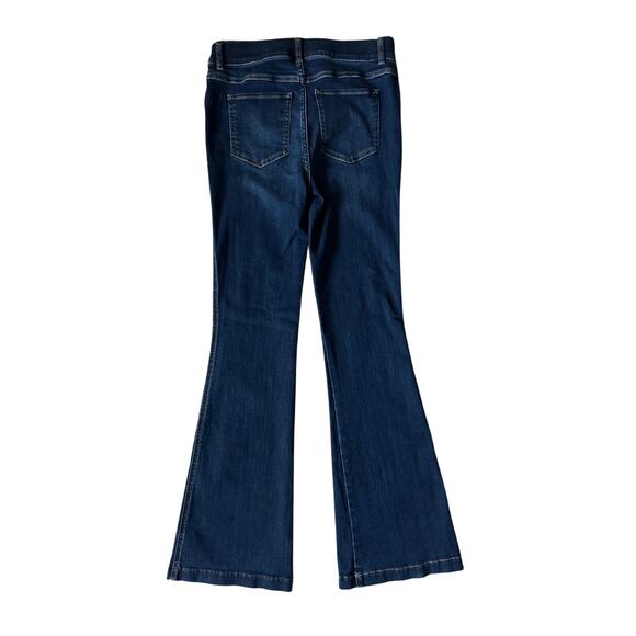 Spanx Pull On Flare Leg Jeans Midnight Blue Size Small - Picture 5 of 10